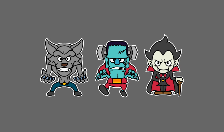 ハロウィンキャラクター素材